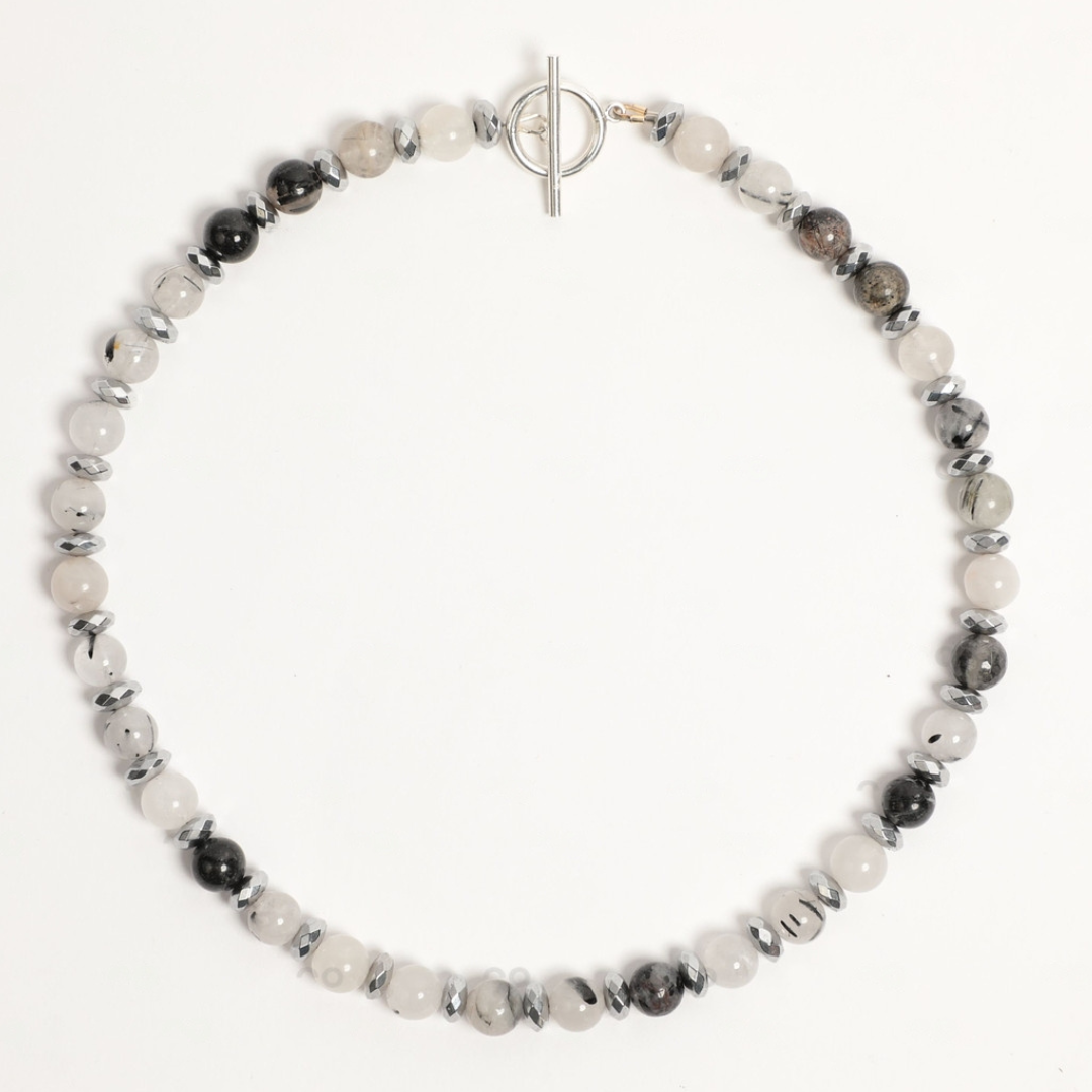 Tourmalinated Quartz "Connection" Necklace