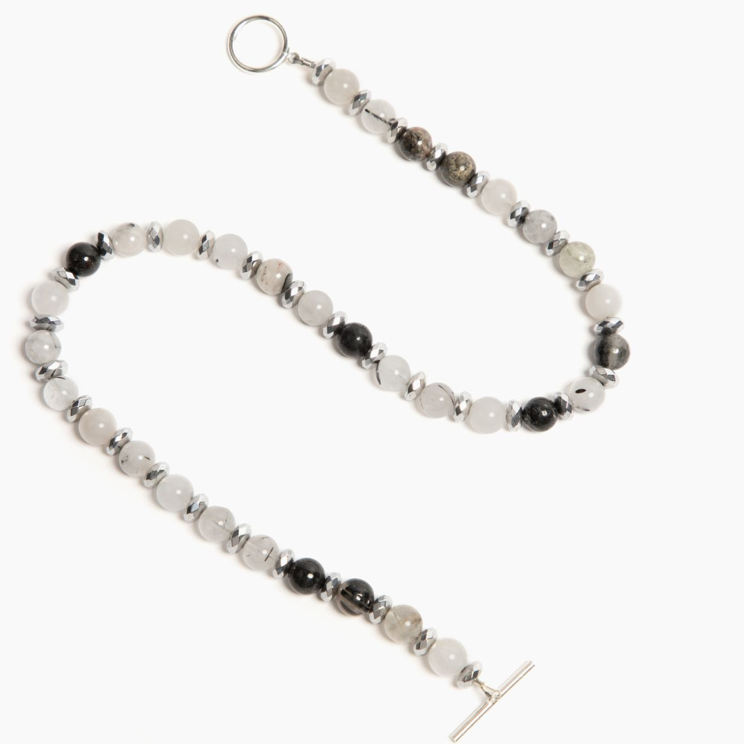 Tourmalinated Quartz "Connection" Necklace